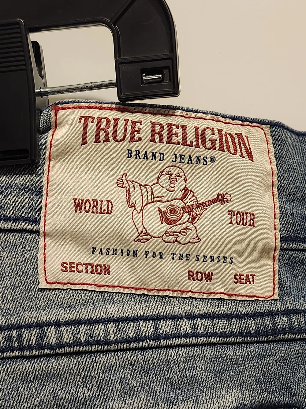 True Religion Men's Light Blue Straight Jeans